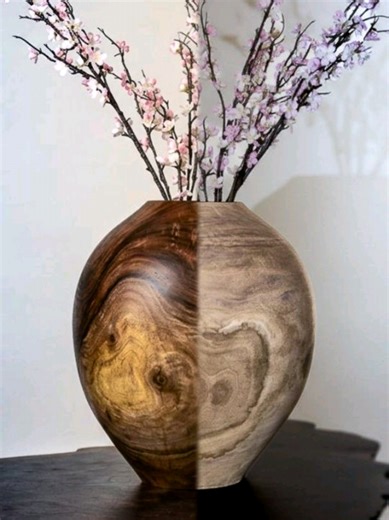 Watch this walnut wood vase come to life with a stunning transformation. Finished with Rubio Monocoat Oil Plus 2C Pure, the natural grain and deep tones of the walnut are enhanced while providing durable, long-lasting protection. One coat is all it takes to highlight the wood’s true beauty. ✨🌳 Project by @relentless.woodworking #rubiomonocoat