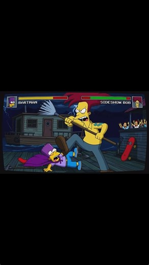 The Simpsons: Bartman vs. Sideshow Bob (Mortal Kombat Parody) #shorts