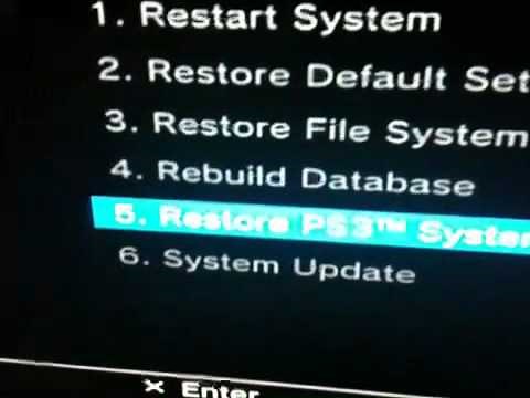 How to put ps3 in to recovery mode (fix the errors)