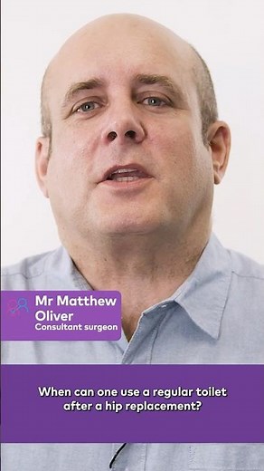 When can I use a regular toilet after a hip replacement?