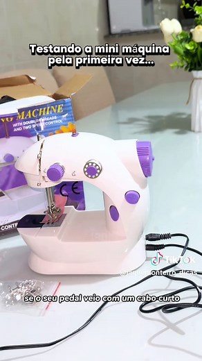 Tutorial de Como Ligar sua Mini Máquina de Costura pela Primeira Vez