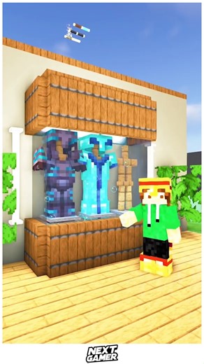 NextGamer on Instagram: "🛡️ Minecraft Armor Showcase With Clean Display and Powerful Visual Style ✨ 🛡️ 🛡️✨ Create a stunning Armor Showcase using armor stands, item frames, banners, and smart lighting to highlight each armor set beautifully. Add themed backgrounds, pedestals, and labels to give the display a museum-like feel that looks amazing in both survival and creative worlds. Perfect for showing off your progress. ⚔️🏰 #MinecraftArmor #ArmorShowcase #AestheticBuild #CreativeDesign #Minec