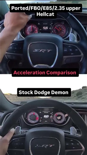 Hellcat vs. Demon Acceleration Comparison