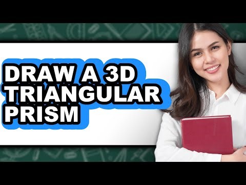 How to Draw a 3d Triangular Prism (updated)