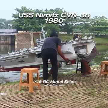 Giant 1/48 RC model ships: IJN Yamato, USS Enterprise and USS Nimitz