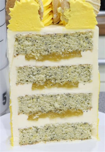 Frost Form is so ideal for stacking cakes with soft fillings!! 🍋 Pipe a dam around the edge to ensure all that yummy fillings stays inside 🤗 Order Frost Form worldwide on www.frostform.com
