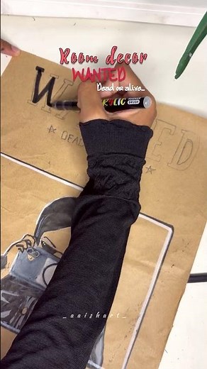 DIY wanted poster#shortsfeed#diy#roomdecor