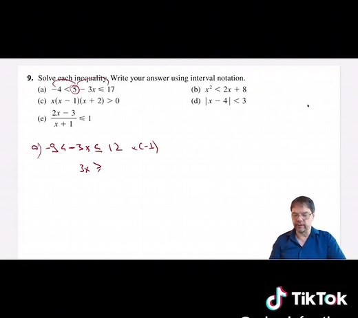 Pre-Calc Diagnostic: 5 Inequalities, 5 First Moves