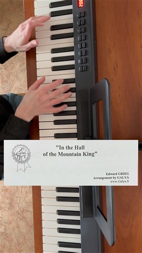 In the Hall of the Mountain King Edward Grieg on #piano /Full video on the channel /#coversong