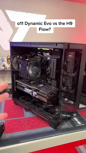 o11 Dynamic Evo vs the H9 Flow? Which is better and how are the different? #robeytech #nzxt #lianli #pcgaming