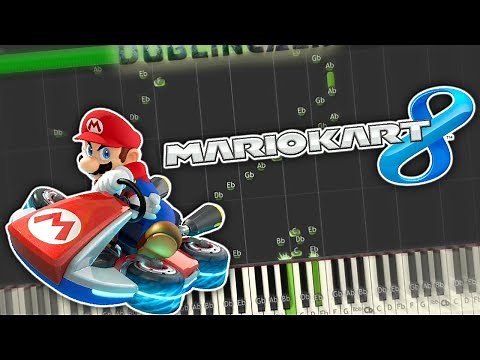 Mario Kart 8 - Main Theme Piano Tutorial Synthesia