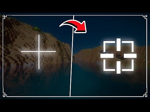 como trocar crosshair/mira no minecraft