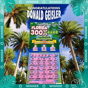 546 reactions · 23 shares | 홏홝홧홚홚 환홝홚홚홧홨 홛홤홧 혿홤홣홖홡홙 홂홚홞홨홡홚홧 홛홧홤홢 홏홖홢홥홖, 홁홡홤홧홞홙홖! 拾 Donald won a $1 million top prize playing the FLORIDA 300X THE CASH Scratch-Off! Drop a  in the comments to celebrate with Donald!  | Florida Lottery | Facebook