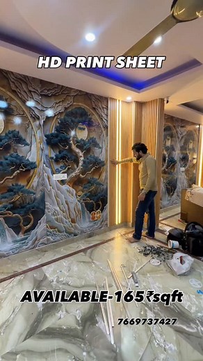 31K reactions · 1.2K shares | Hame kon rokega ?  #interior #decor #pvc #janakpuri #interiordesign #delhiwale #design #wpc #hduv #sheets #uvmarble #marble #walldecor #decoration #explore | Shaikh Interiors | Facebook