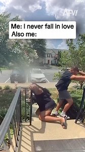 7.5M views · 75K reactions | She literally fell for him 藍 #afv #fail #funny | America's Funniest Home Videos | Facebook