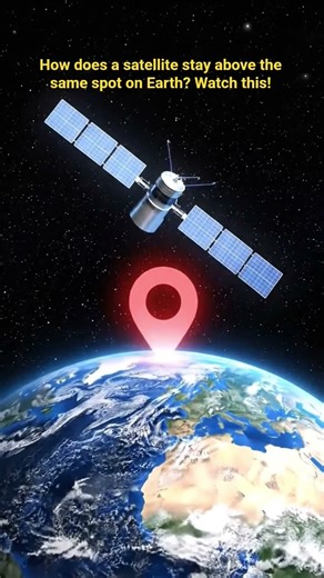 🔥 1. How a Geostationary Satellite Works | Explained in 8 Seconds #satellite #geostationary