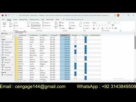 Access Module 3 End of Module Project 1 | Bowles College | NP_AC365_EOM3-1