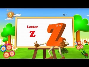 Letter Z Song -3D Animation Learning English Alphabet ABC Songs for Children