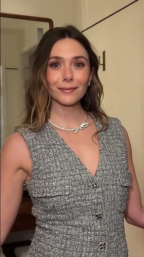 Elizabeth Olsen getting ready