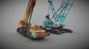 KA-2000 & SCX2800-2 CRANES - Download Free 3D model by drcrazzie