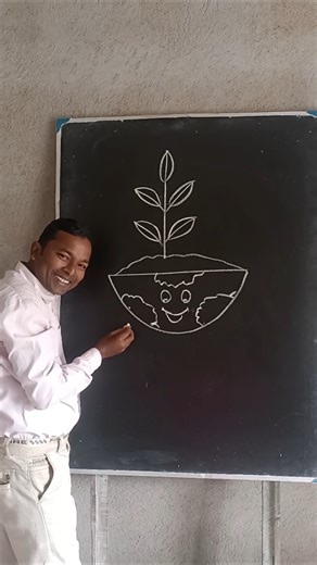 Save Earth and trees drawing #shortvideo #art #howtodraw #shortvideo #youtubeshorts