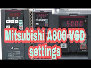 Mitsubishi A800 VSD settings uss Remote & manual
