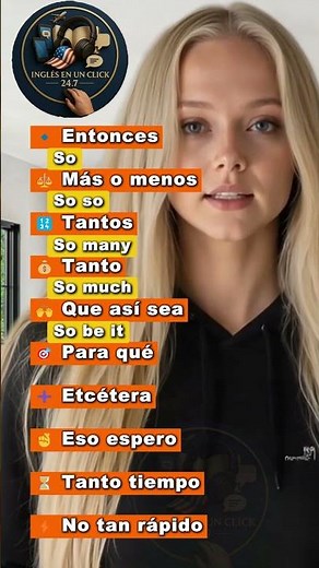 👉 Aprende todos los usos de “SO” en inglés 🇺🇸 | Frases esenciales con Inglés en un click 24.7