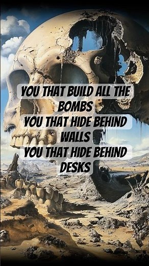 Masters of War - Bob Dylan lyrics #reimagined #music #rock #progressive #metal #antiwar #peace