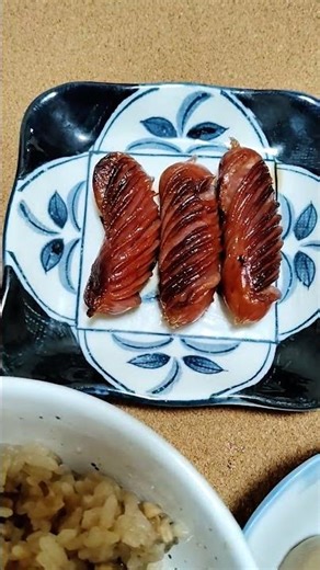 4月27日の晩ごはん。お吸い物、小芋の煮物、かやくご飯、ソーセージ、きゅうりの中華風漬物です。 #まいにちごはん #今日の晩ごはん #food #japanesefood