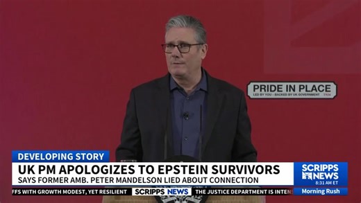 UK Prime Minister Starmer apologizes amid Epstein scandal