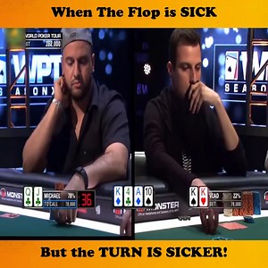 When the FLOP IS SICK but the TURN IS SICKER! | Poker Club