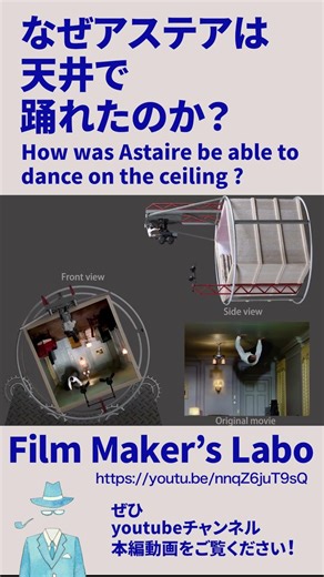 Fred Astaire, How to dance on the ceiling.「アステアはどうやって天井で踊ったのか!?」 #fred #dance #royal wedding 1951