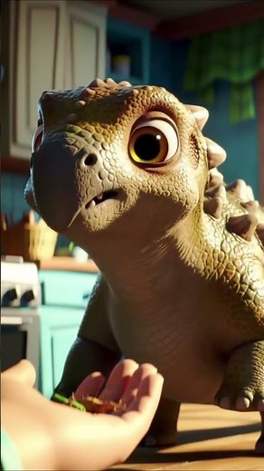 Feeding the Cutest Baby Dinosaur! 🥰 Watch Him Munch!