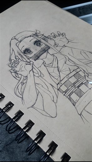 Eazy way to draw 💫Nezuko💖#tutorial