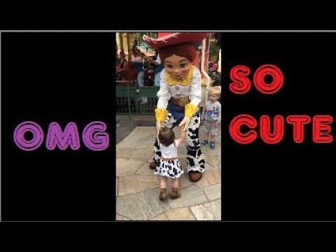 Meeting Jessie at Disneyland (ADORABLE)