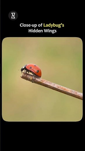 Ever Seen a Ladybug’s Wings? You Won’t Believe How They Fold!🐞