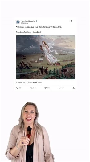 Turns out, history is complicated.⁠ Artist: John Gast⁠ ⁠ #art #arthistory | Josie Lewis Art