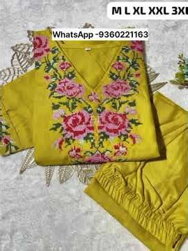 Soft suit sets with embroidery work