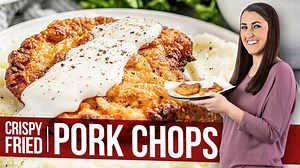 Crispy fried pork chops