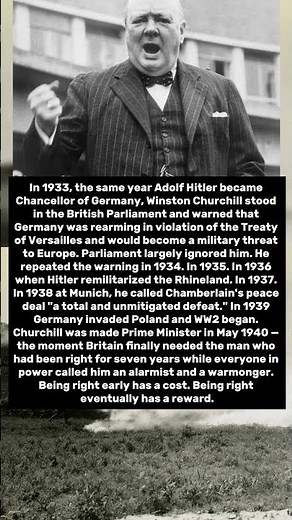 Churchill Warned About Hitler In 1933. Nobody Listened For 6 Years. Then The War Started