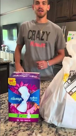 I asked for pads with wings 😭🤣