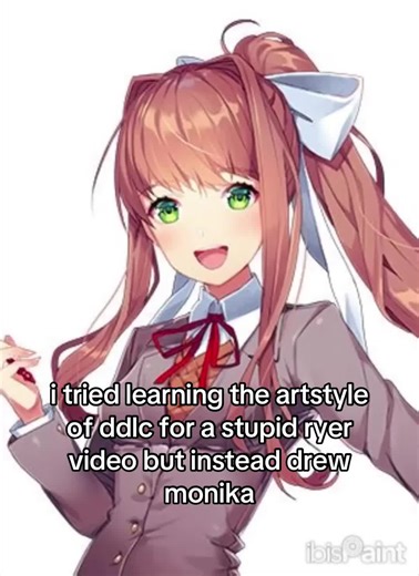 Learning DDLC Art Style: My Monika Drawing Experience
