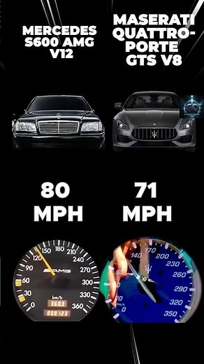 Mercedes S600 AMG & Maserati Quattroporte GTS ⚡ Luxury V12 & V8 Power!
