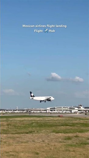 Mexican airlines Volaris flight landing - American airport