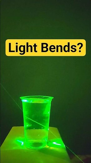 Light Ray Bends when passed through a glass of water! Physics Practical by IITian Bhaiya