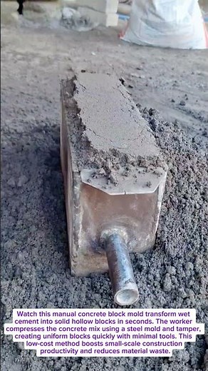 Homemade Concrete Block Mold Is Surprisingly Fast