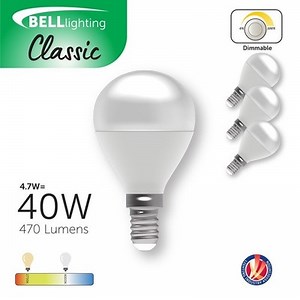 BELL Dimmable E14 LED SMD Round Golf Ball Bulbs Warm / Cool/ Natural White 4.7W  | eBay UK