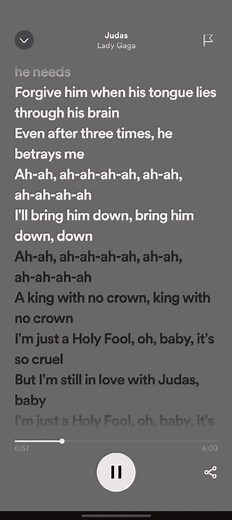 🎶Judas🎶 #speedsongs #spotify #flashwarning #spotifysongs