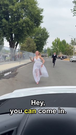 37K views · 208 reactions | Runaway bride escapes crazy groom in strangers car!  #fblifestyle #wedding | Jamie and Blake | Facebook