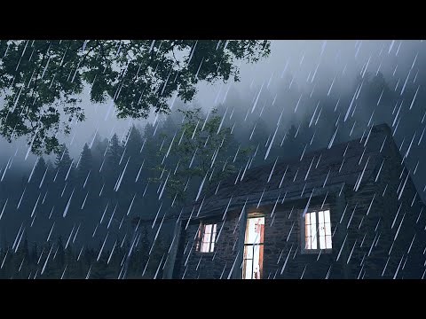 Rain and thunder to sleep, Strong thunder and heavy rain at night, goodbye insomnia